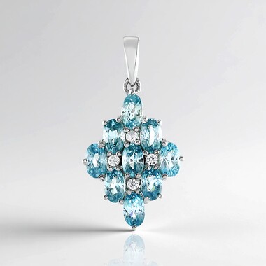 Colgante en plata con Zircón de Ratanak Kirí