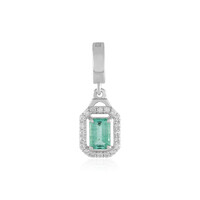 Colgante en plata con Esmeralda de Colombia