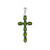Ciondolo in argento con Diopside Russo
