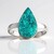 Anello in argento con Dioptasio (Bali Barong)