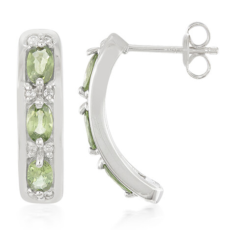 Mozambique Sapphire Silver Earrings