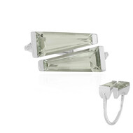 Grüner Amethyst-Silberring