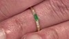 Anillo en oro con Esmeralda de Zambia AAA