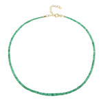 Zilveren halsketting met Ethiopische smaragden