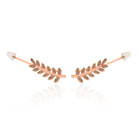 Pendientes en oro con Diamante rosa de Francia de Argyle SI1 (Annette)