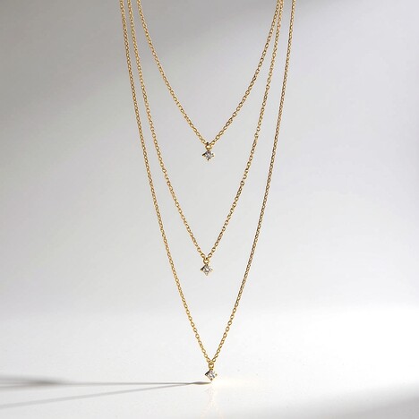 Collana in oro con Diamante Cioccolato VVS2