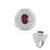 Anello in argento con Rubino del Madagascar (de Melo)