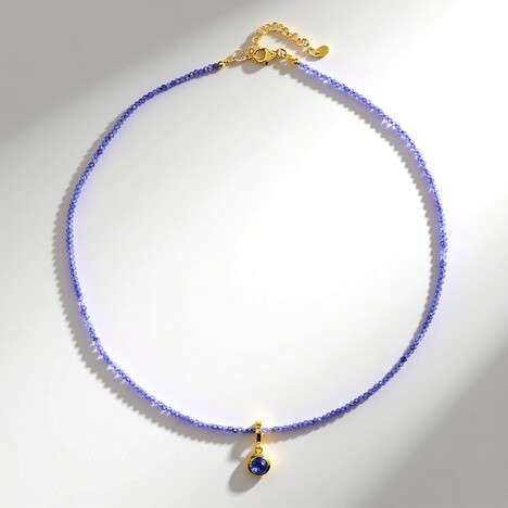 Collana in argento con Tanzanite