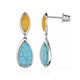 Orecchini in argento con Turchese (dagen)