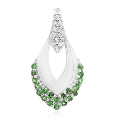 Ciondolo in argento con Tsavorite