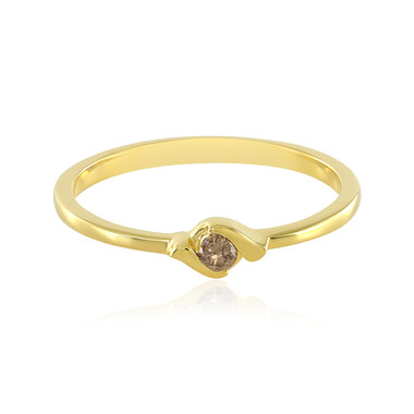 Anello in argento con Diamante Champagne I3