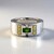 Anello in argento con Diopside Russo (Adela Silber)