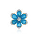 Ciondolo in argento con Apatite Blu Neon