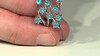 Zilveren ring met neon blauwe apatieten