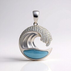 Ciondolo in argento con Larimar