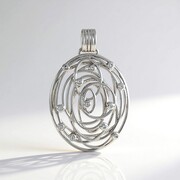 Pendentif en argent et Zircon (Ornaments by de Melo)