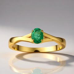 Anello in argento con Smeraldo Zambia