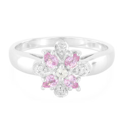 Ceylon Pink Sapphire Silver Ring