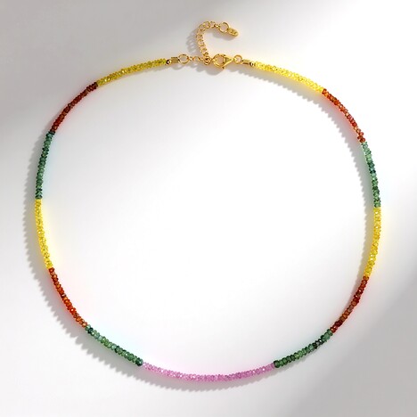 Collana in argento con Zaffiro Verde
