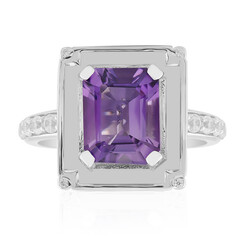 Zilveren ring met een amethist (Remy Rotenier)