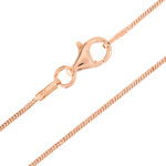 Silber-Schlangenkette - 70 cm - 4,32 g - rosévergoldet