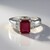 Anello in argento con Rubino del Madagascar