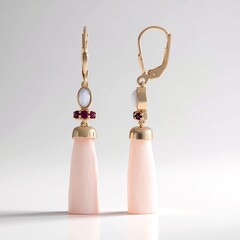 Orecchini in argento con Calcedonio Rosa