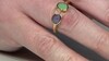 Zilveren ring met een chrysopraas (KM by Juwelo)