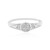 I2 (I) Diamond Silver Ring