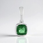 Ciondolo in argento con Apatite Verde