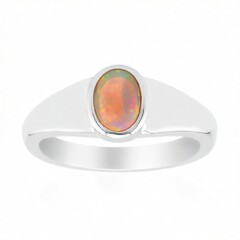 Lightning Ridge-Schwarzer Crystal-Opal-Goldring