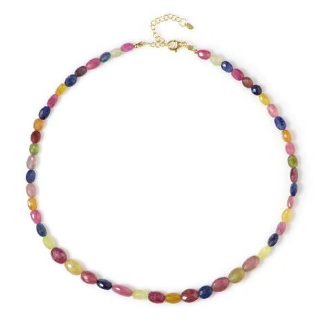 Saphir-Silberhalskette