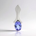 Ciondolo in argento con Tanzanite (Pallanova)