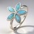 Anello in argento con Larimar