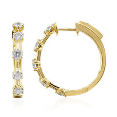 Boucles d'oreilles en or et Diamant SI2 (H) (CIRARI)