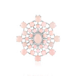 Zilveren hanger met een roze opaal (de Melo Essence)