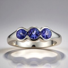 Anello in argento con Tanzanite (Pallanova)