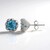 Orecchini in argento con Topazio Blu Svizzero (de Melo)