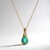 Collana in oro con Smeraldo Zambia AAA