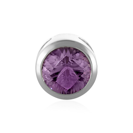 Zilveren hanger met een lavendel amethist (MONOSONO COLLECTION)