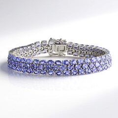 Bracciale in argento con Tanzanite
