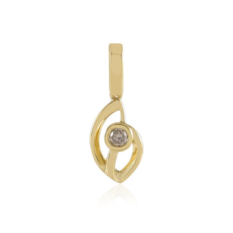 I3 Champagner-Brillant-Silberanhänger