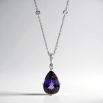 Collana in oro con Tanzanite (non riscaldata) (CIRARI)