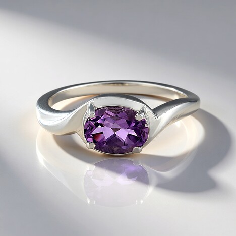 Anello in argento con Quarzo Azur
