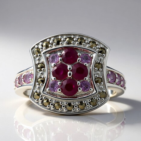 Anello in argento con Rubino (Annette classic)