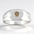 Anello in argento con Diamante Cognac d‘Argyle SI2 (de Melo)