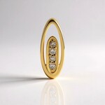 Ciondolo in argento con Diamante Champagne I2 (de Melo Essence)