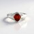 Anello in argento con Granato Essonite