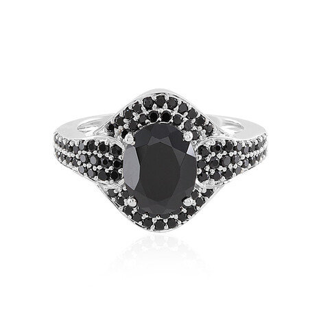 Anello in argento con Spinello Nero