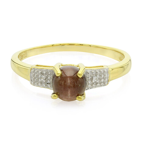 Bague en argent et Scapolite œil-de-chat